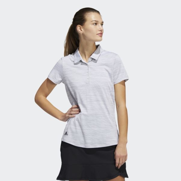 Polo Manches Courtes Teint Dans L'espace Adidas Blanc