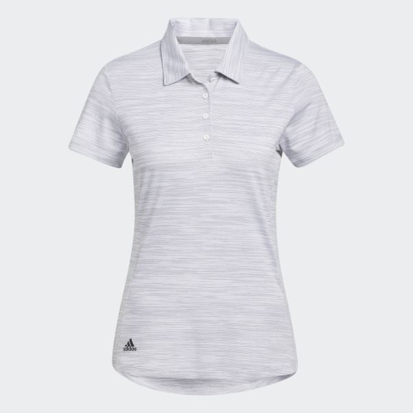 Polo Manches Courtes Teint Dans L'espace Adidas Blanc