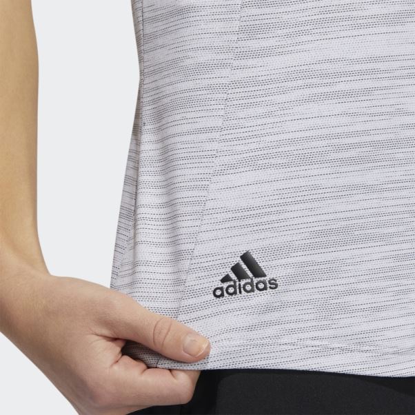 Polo Manches Courtes Teint Dans L'espace Adidas Blanc