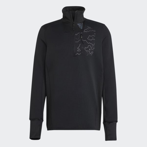 Sweat X-city Zip 1/4 Cold.rdy Noir Adidas