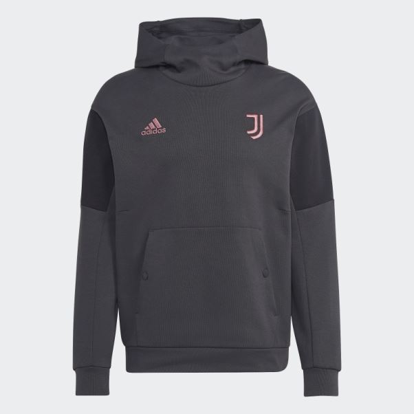 Juventus Travel Hoodie Carbone Adidas