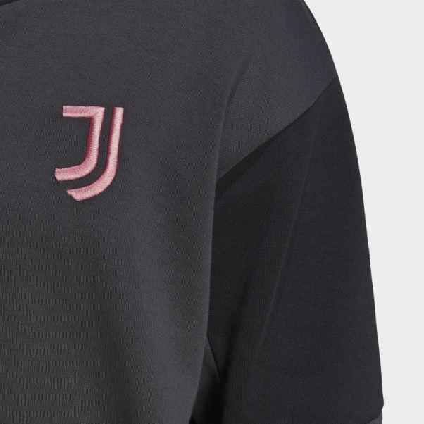 Juventus Travel Hoodie Carbone Adidas