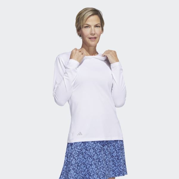 Adidas Sweat à Capuche De Golf Blanc