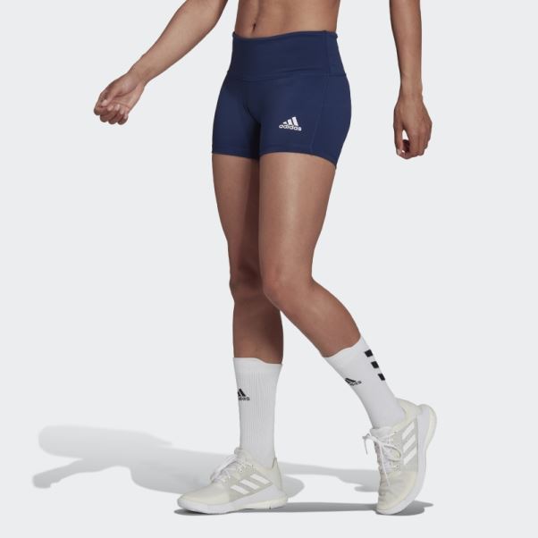 Short 4 Pouces Adidas Bleu Marine
