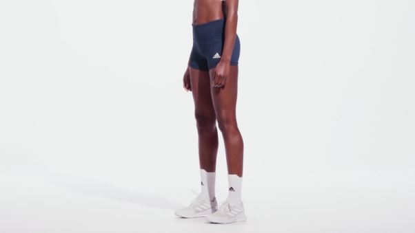 Short 4 Pouces Adidas Bleu Marine