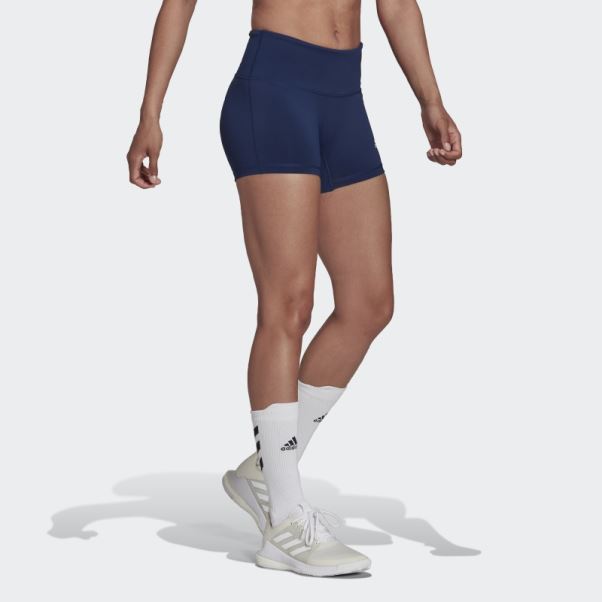 Short 4 Pouces Adidas Bleu Marine