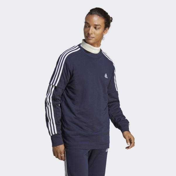 T-shirt Essentiel à 3 Bandes En Jersey Adidas