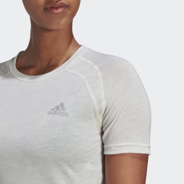 X-city T-shirt De Course Adidas Aluminium