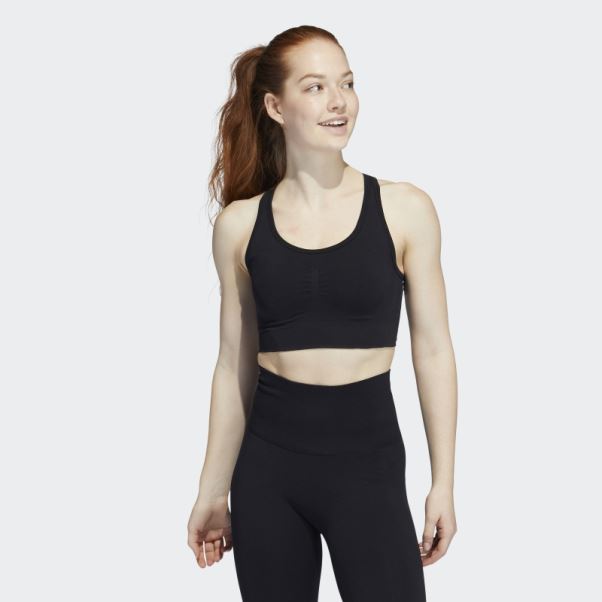 Soutien-gorge Noir à Maintien Moyen Adidas Formotion Sculpt