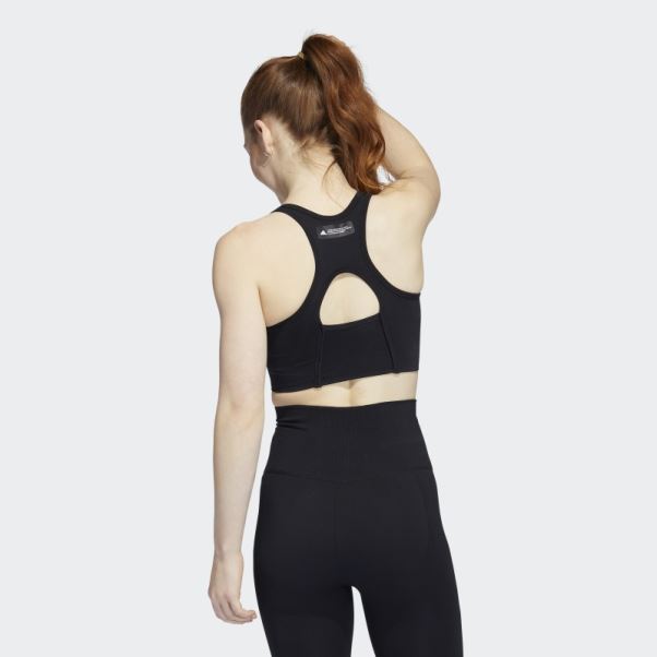 Soutien-gorge Noir à Maintien Moyen Adidas Formotion Sculpt
