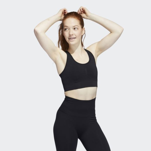 Soutien-gorge Noir à Maintien Moyen Adidas Formotion Sculpt