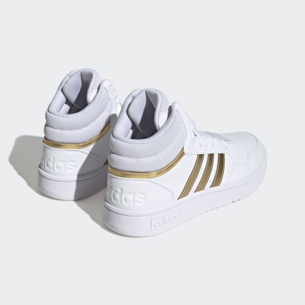 Adidas Blanc Hoops 3.0 Mid Lifestyle Basket Classique Chaussures