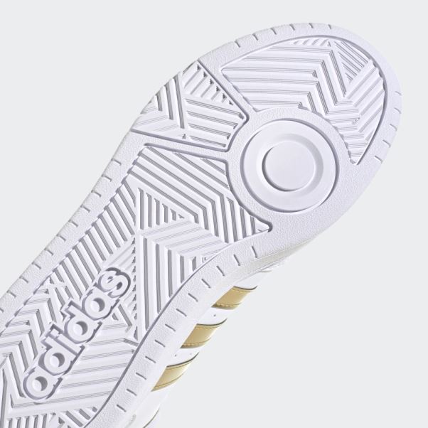 Adidas Blanc Hoops 3.0 Mid Lifestyle Basket Classique Chaussures