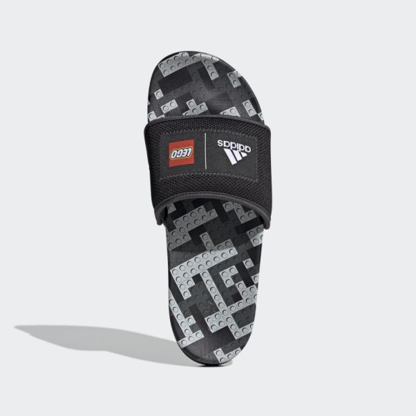 Adidas Adilette Comfort X Lego Slides Noir