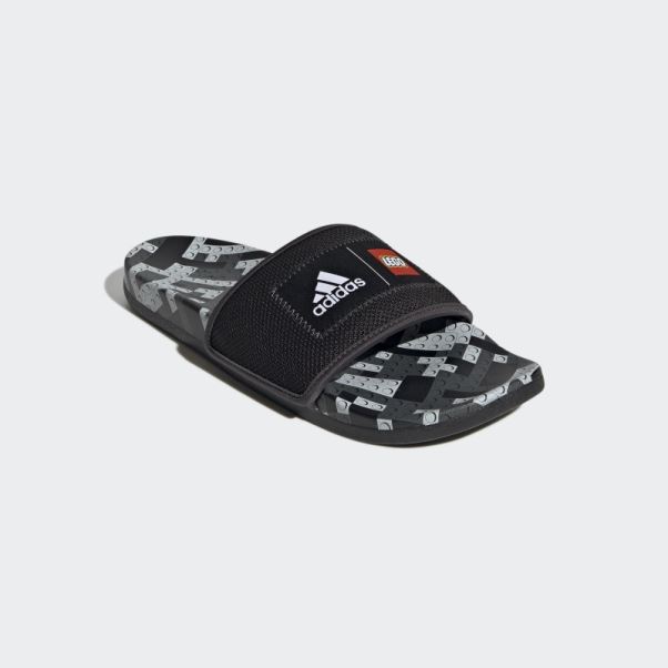 Adidas Adilette Comfort X Lego Slides Noir