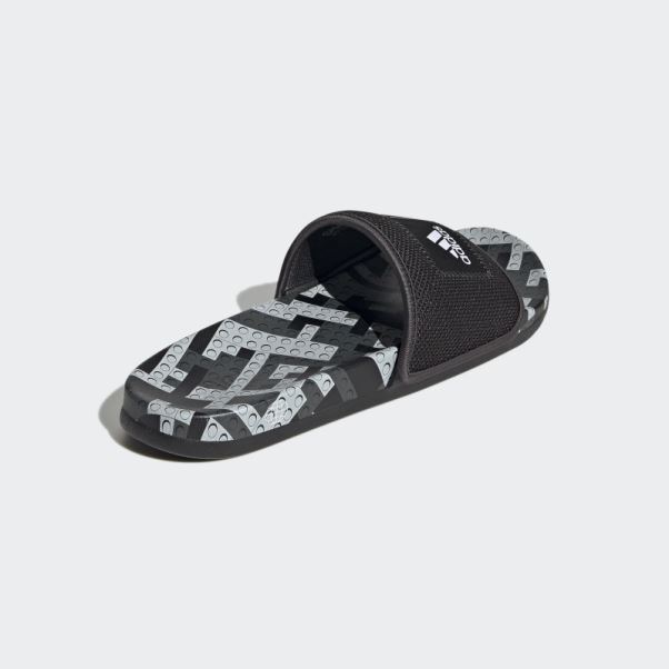 Adidas Adilette Comfort X Lego Slides Noir