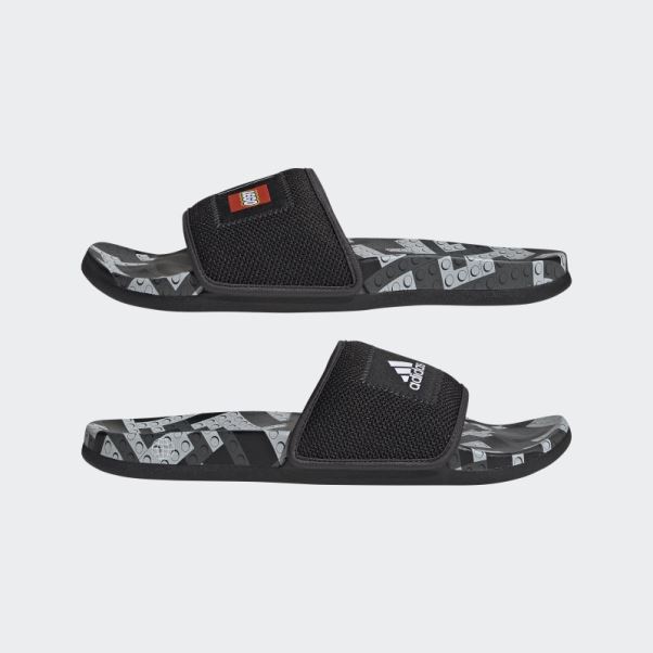Adidas Adilette Comfort X Lego Slides Noir