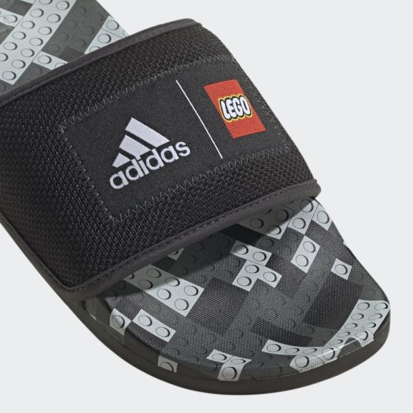 Adidas Adilette Comfort X Lego Slides Noir