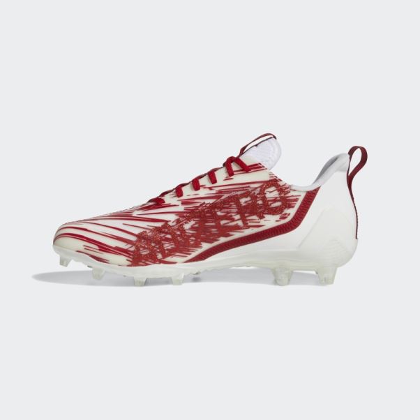 Crampons Adidas Adizero Blanc