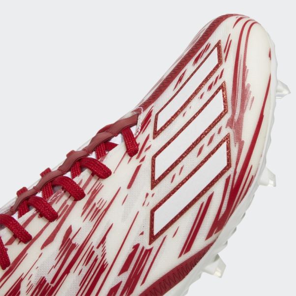 Crampons Adidas Adizero Blanc