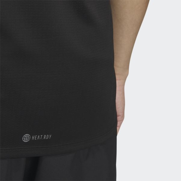 T-shirt D'entraînement Adidas Conçu 4 Training Heat.rdy Hiit Noir