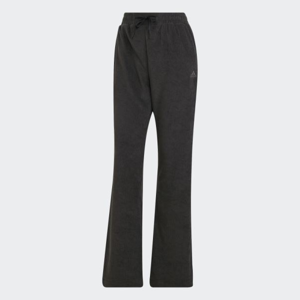 Adidas Pantalon évasé En Velours Côtelé Hyperglam Noir Fashion