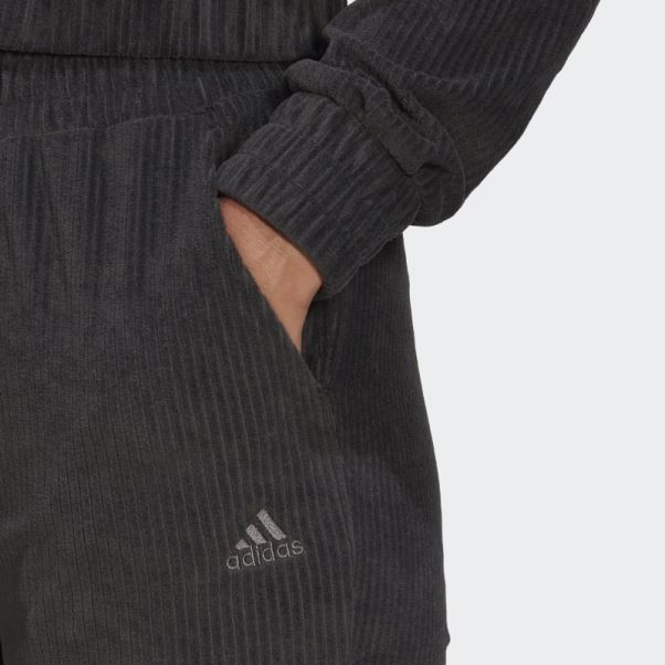 Adidas Pantalon évasé En Velours Côtelé Hyperglam Noir Fashion