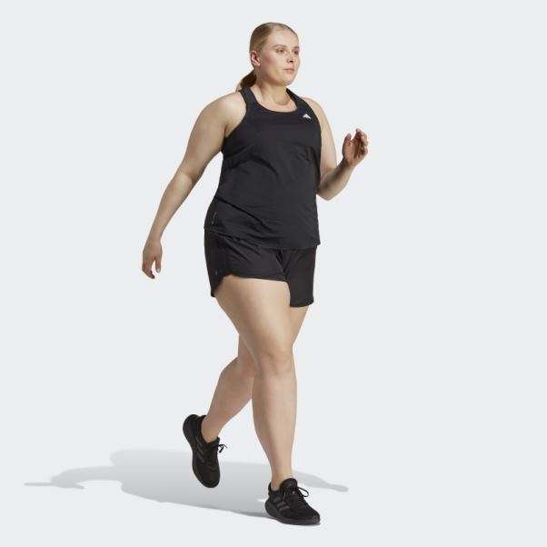 Débardeur De Course à Pied Noir (taille Plus) Adidas
