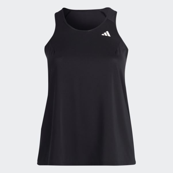 Débardeur De Course à Pied Noir (taille Plus) Adidas