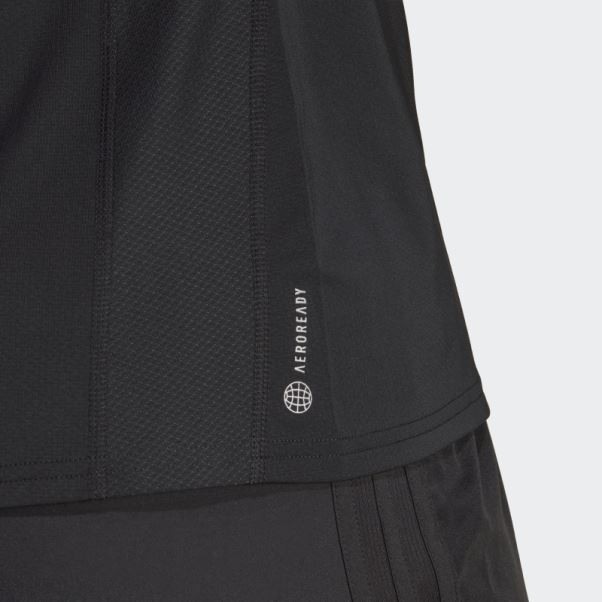 Débardeur De Course à Pied Noir (taille Plus) Adidas