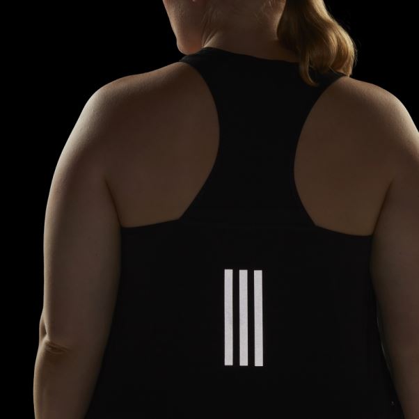 Débardeur De Course à Pied Noir (taille Plus) Adidas