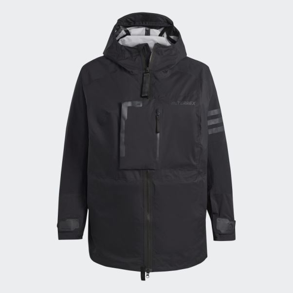 Veste De Randonnée Noir Terrex Xploric Rain.rdy (grande Taille) Adidas