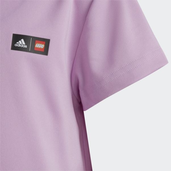 Adidas X Lego Play Robe Polo Lilas Chaud