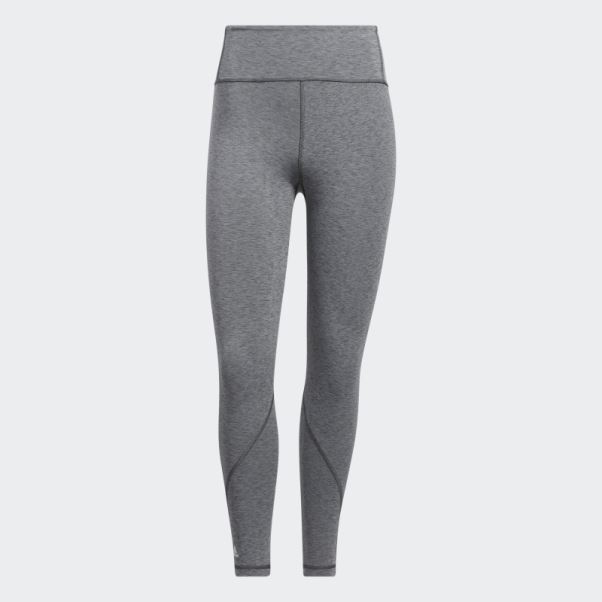 Adidas Optime Training 7/8 Legging Gris Foncé Chiné