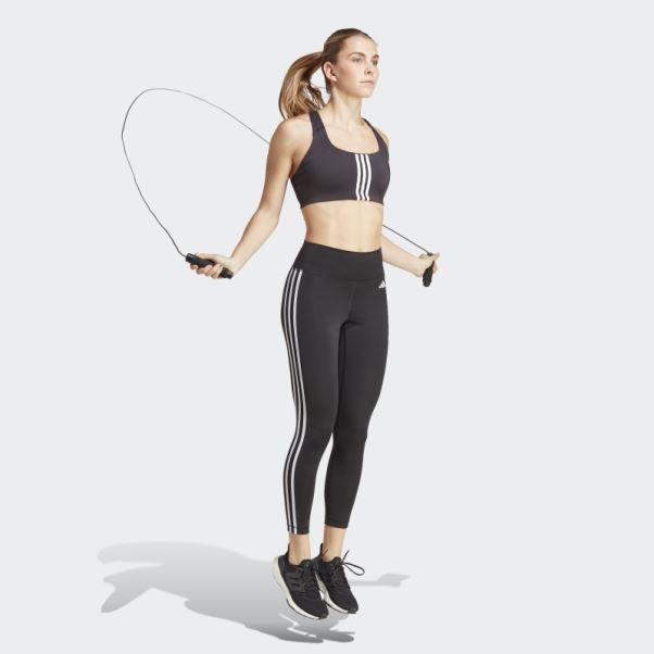 Legging Adidas Train Essentials 3-stripes Taille Haute 7/8 Noir Mode