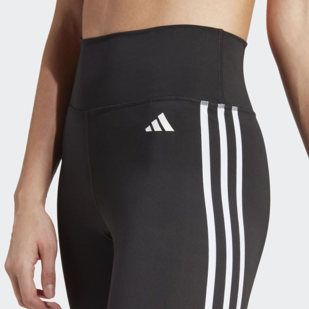 Legging Adidas Train Essentials 3-stripes Taille Haute 7/8 Noir Mode