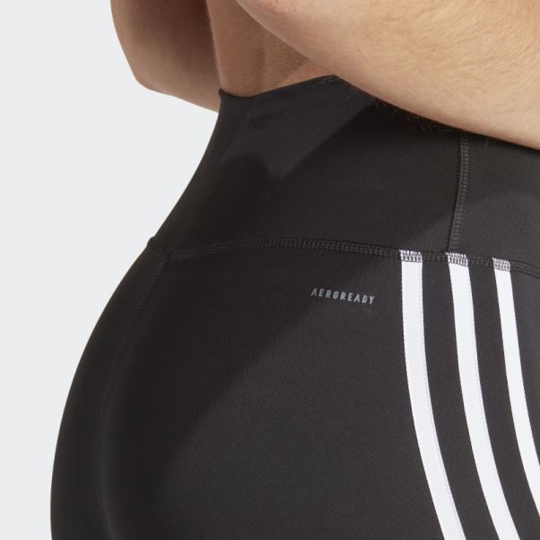 Legging Adidas Train Essentials 3 Bandes Taille Haute 7/8 Noir