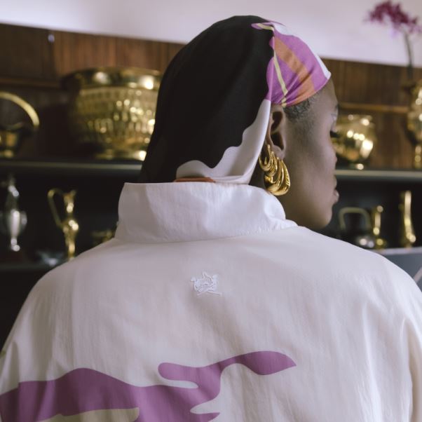 Haut De Survêtement Adidas Ecru Tint Thebe Magugu (grande Taille)