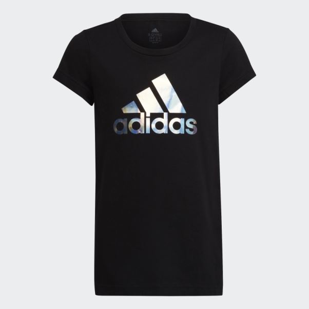 T-shirt Adidas Dance Noir à Imprimé Métallisé