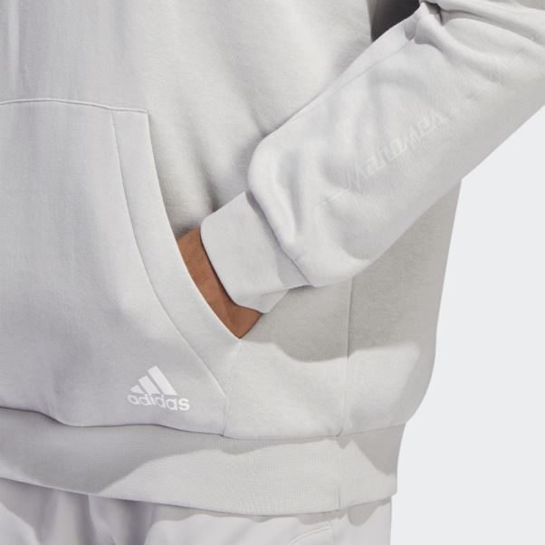 Adidas Sweat à Capuche Mahomes Gris