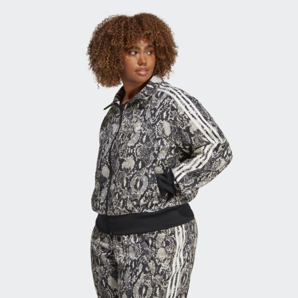 Veste De Survêtement à Imprimé Python (grande Taille) Noir Adidas