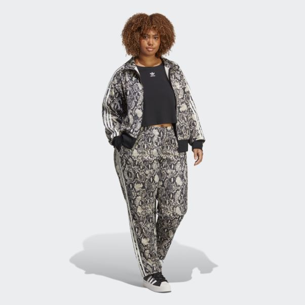 Veste De Survêtement à Imprimé Python (grande Taille) Noir Adidas