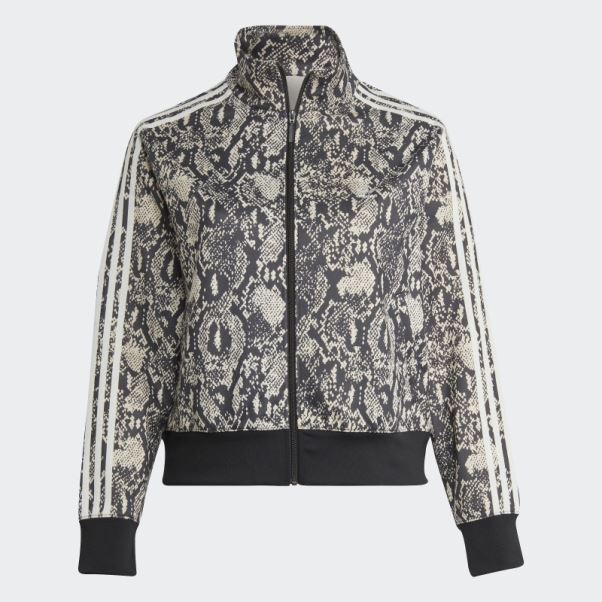 Veste De Survêtement à Imprimé Python (grande Taille) Noir Adidas
