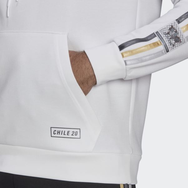 Sweat à Capuche Adidas Chili 20 Blanc