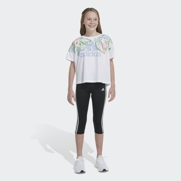 Tee Shirt Loose Box Blanc Adidas