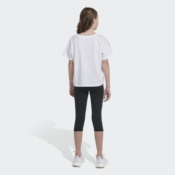 Tee Shirt Loose Box Blanc Adidas