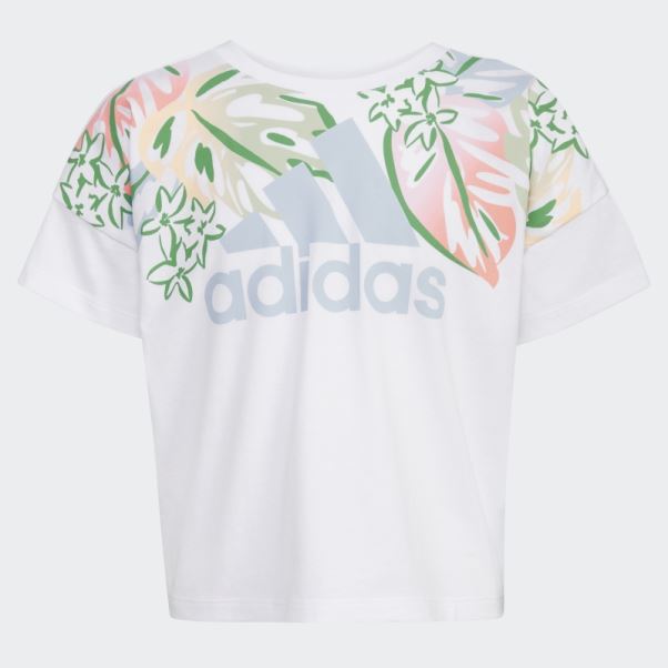 Tee Shirt Loose Box Blanc Adidas