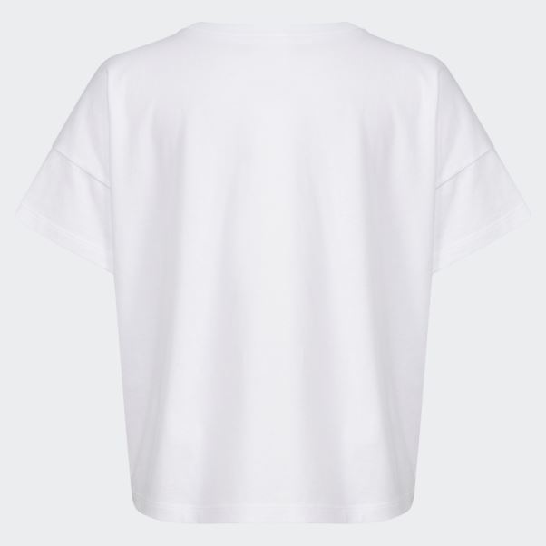 Tee Shirt Loose Box Blanc Adidas