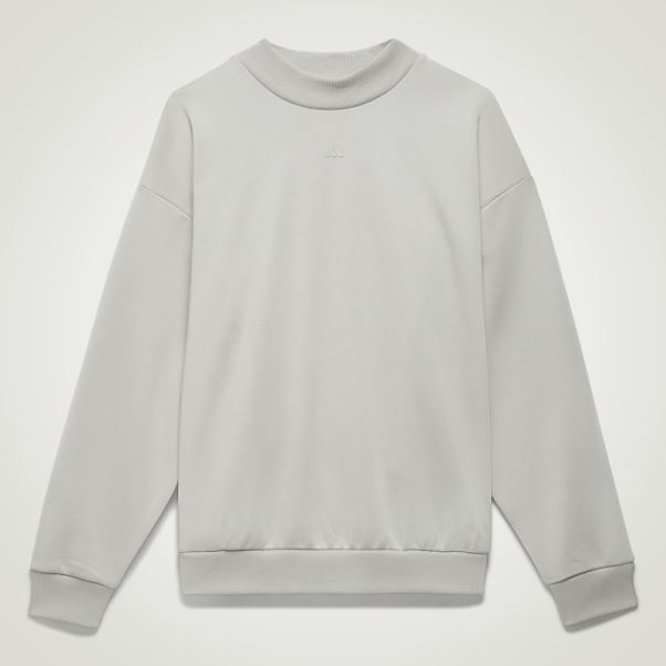 Sweat Adidas Basketball Crew Gris Métallisé