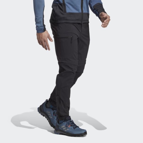 Pantalon De Randonnée Zippé Adidas Terrex Utilitas Noir